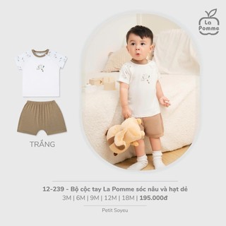La pomme AW2025 BST Bộ cộc tay La Pomme cho bé T8.4