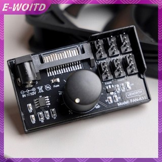Bộ điều khiển tốc độ quạt máy tính E-WOITD Hub công suất cao SATA NAS PWM cho 6 quạt HNVN