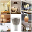 Bóng đèn LED COB OIMG 5W 9W 12W 15W E27 E14 85-265V 24 Độ MR16 GU10 GU5.3 Ánh sáng ấm 3000K Ánh sáng trung tính 4000K Ánh sáng trắng 6000K Màu Tri