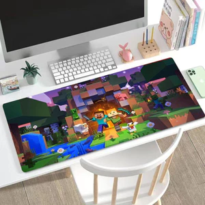 Miếng lót chuột Pixel lấy cảm hứng từ Minecraft - Thảm để bàn 90x40cm, Chống trượt 3mm để chơi game