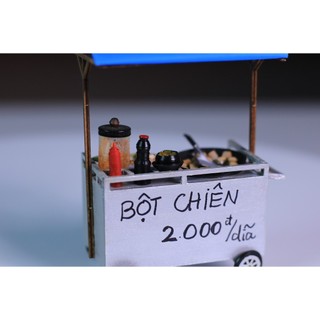 Mô hình gỗ tự lắp ráp DIY- Thế Giới Tí Hon- Hàng Rong - XE BỘT CHIÊN -MÃ SP: HR14 (Sản phẩm chưa kèm keo)