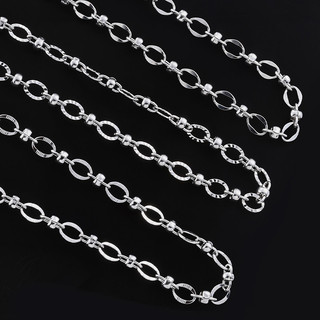 Hạt dây xích hình bầu dục chống nước, không phai màu, phụ kiện DIY làm vòng tay, vòng cổ trang sức