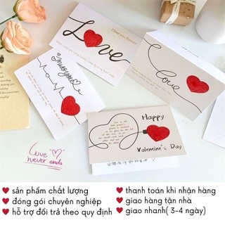 Thiệp Giấy Trái Tim Love Vintage Tặng Quà Sinh Nhật Chúc Mừng Người Yêu Bạn Gái Timo GQ58