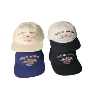 Mũ bóng chày thêu chữ cái, vành phẳng, vải mềm retro, che nắng unisex