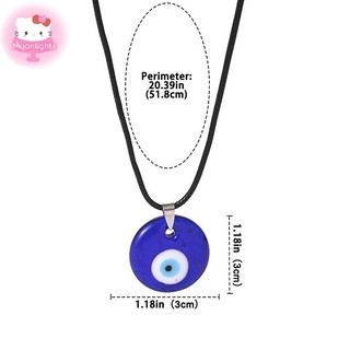 Moonlights Devil 's Mặt Dây Chuyền Vòng Cổ Dành Cho Nữ Trái Tim Ngôi Sao Tròn Kính Xanh Ten Xương Đòn Dây Chuyền Vintage Phụ Kiện Trang Sức EN