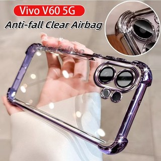 Vỏ Vivo V60 Lite Cho Vivo V60 Lite V 60 VivoV60Lite 4G 5G 2025 Mạ Silicon TPU Mềm Chống Sốc Trong Suốt Vỏ Điện Thoại Mềm Chống Rơi Rơi Bảo Vệ Toàn Diện Ốp Lưng
