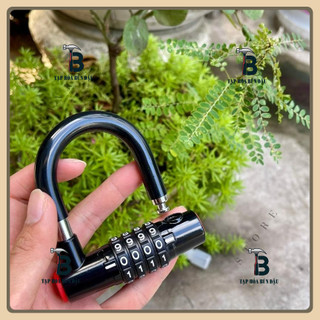 Ổ khóa số Cao Cấp, Ổ Khóa Mật Mã hình chữ U an toàn chống trộm, chất liệu hợp kim inox chống gỉ, bền bỉ