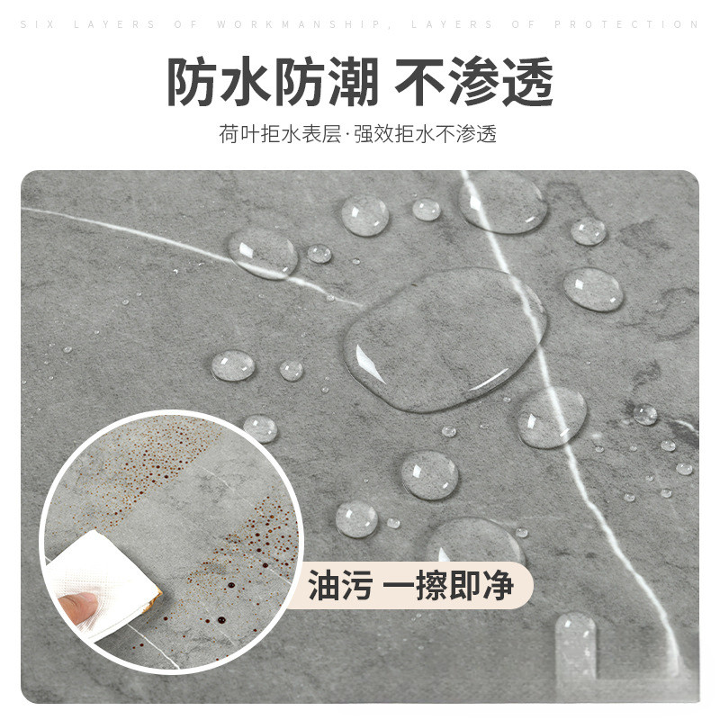 30 x 30cm Giả Đá Cẩm Thạch Ánh Sáng Sang Trọng Dán Ngói Chống Thấm Nước Chống Ẩm Chống Trộm Tường Nhà Bếp Tự Dính Chống Sương Mù
