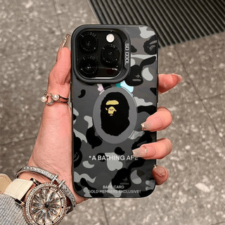 Street Wear Color Block Ape Head Vỏ điện thoại mát mẻ Tương thích iPhone 16Plus XS 13Pro 14Plus 12Promax Chống sốc 15Pro 8Plus 11Promax XR Vỏ mềm bảo vệ mờ chống sốc