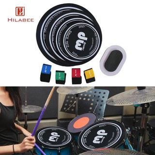 Miếng đệm tắt tiếng trống 10 12 14 16 inch, Bộ đệm im lặng trống Bộ đệm tập luyện, chũm chọe tắt tiếng