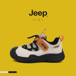 JEEP Giày trẻ em thể thao mùa xuân 2025, lưới thoáng khí, chống trơn trượt nhẹ cho bé trai, bé gái