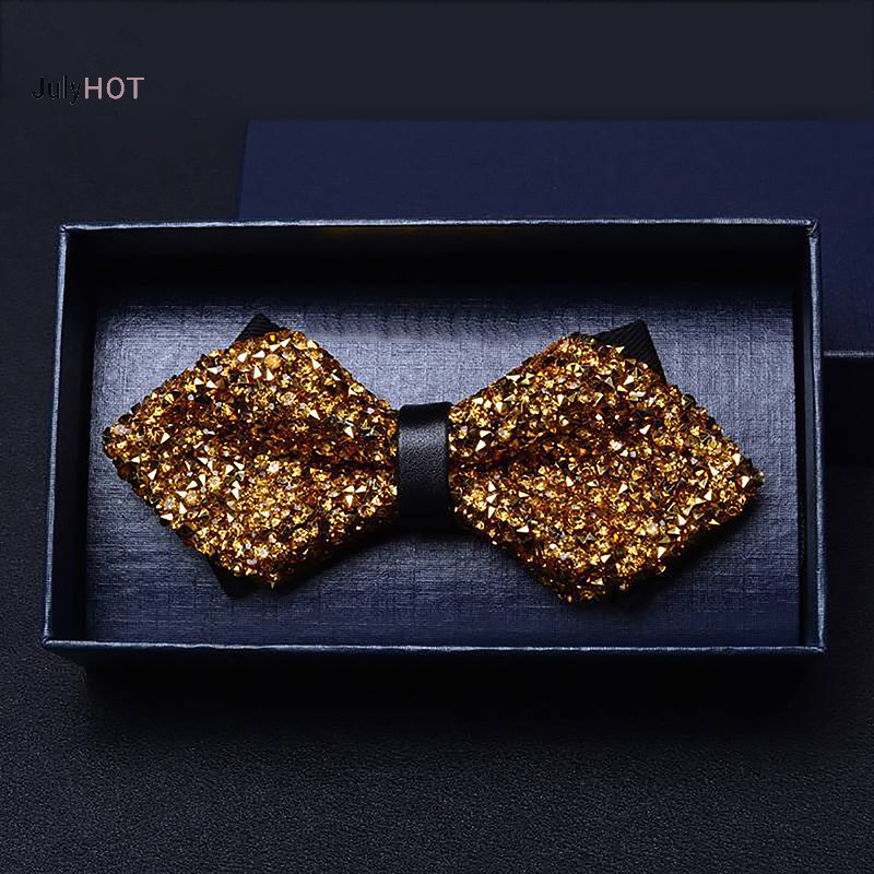 Julyhot Tinh Tế Kim Cương Giả Nơ Quý Ông Dây Buộc Dành Cho Nam Đính Kim Sa Lấp Lánh Thắt Nơ Thanh Lịch Nam Cưới Prom Tuxedo Phụ Kiện Quà Tặng Massivedeals