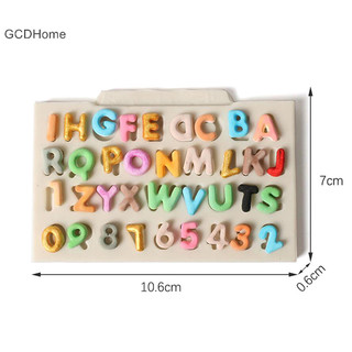 Gcdhome Silicone Chữ Số Fondant Khuôn Bánh DIY Sugarcraft Sô Cô La Nướng Trang Trí HOT
