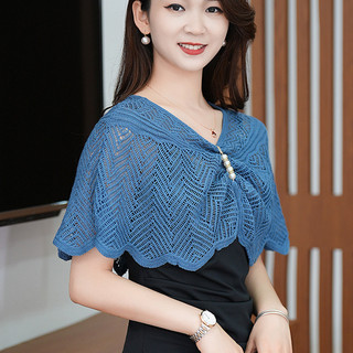 Khăn choàng dệt kim chui đầu kiểu mỏng nữ mùa hè khăn choàng lụa băng chống tà váy hai dây phối bên ngoài mẫu ngắn dễ phối