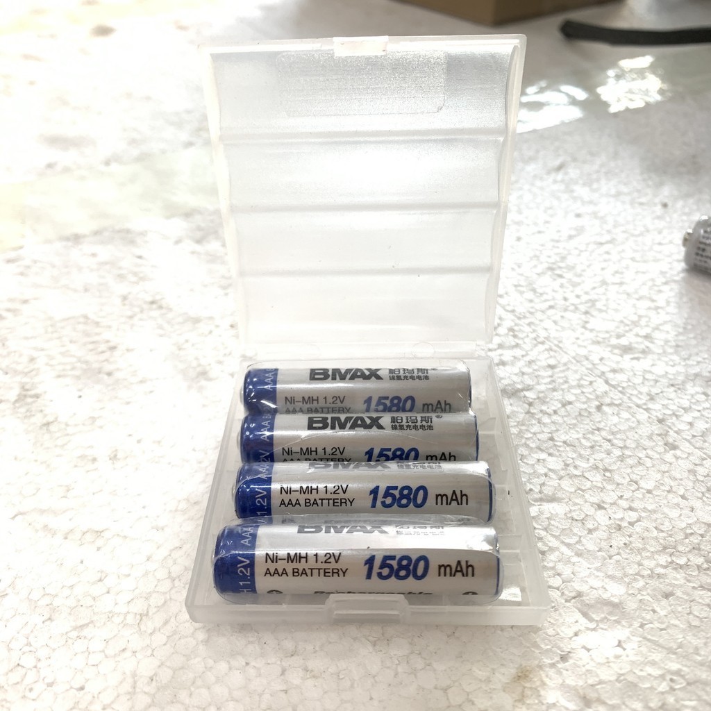 Pin Sạc AAA 1580mah 1,2V NiMH Bmax Hộp 4 Viên Dùng Cho Điều Khiển, Đèn ...