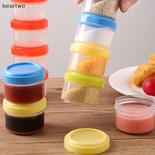 < Beartwo > 4 Chai Nước Sốt Nhựa Salad Hộp Đựng Gia Vị Di Động Ngoài Trời Hộp Đựng Thực Phẩm Thịt Nướng Lọ Gia Vị Dụng Cụ Nhà Bếp Đẹp