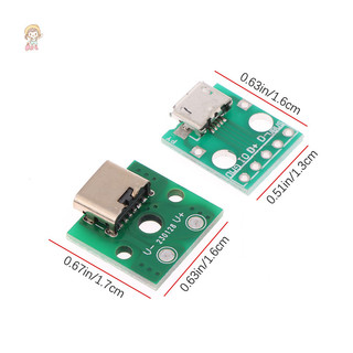 Twe 10 Chiếc Micro USB Jack Android Type-C Nữ Cổng Kết Nối Jack Cổng Sạc USB Ổ Cắm PH2.0 Vít Cố Định Tấm VN