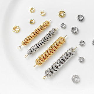 14k Đồng Clad Vàng Giữ Màu Vàng Thật Mạ Vàng Tròn Miếng Đệm Tự Làm Handmade Trang Sức Vòng Tay Vòng Cổ Đính Hạt Phụ Kiện