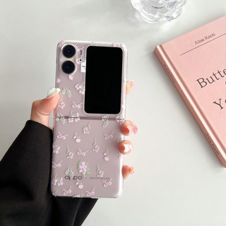 Ốp điện thoại gấp cho Oppo Find N2 N3 Flip Fresh mảnh hoa nhỏ Vỏ điện thoại TPU cứng