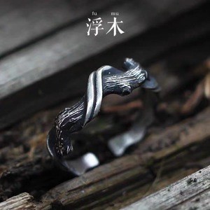 Nhẫn nam bạc S925 độc đáo Sun God Checkerboard Mở xu hướng có thể điều chỉnh