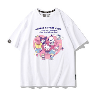 Áo thun ngắn tay Pompompurin và Hello Kitty Anime dễ thương dành cho bé gái Áo thun mùa hè vui nhộn
