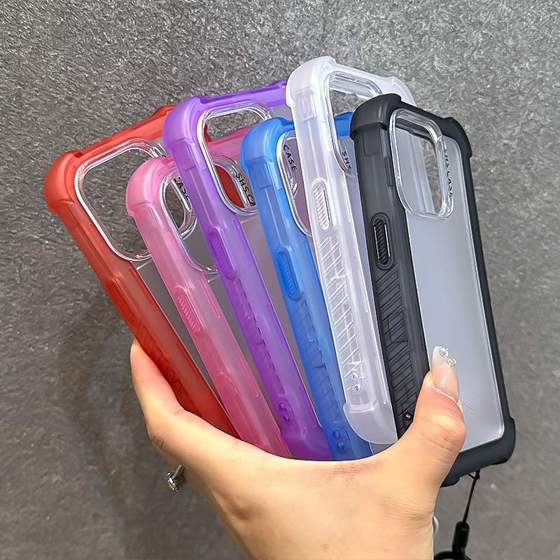 Ốp Cứng Dày 3 Trong 1 Mờ Cho 16 15 14 Promax Plus Với Pha Lê Trong Suốt Nhiều Màu Sắc Song Phương Mang Lại Dây Treo Phụ Kiện Chống Trượt