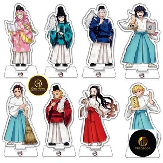 Mô hình Standee Anime Demon Slayer Kimetsu No Yaiba Kamado Tanjirou Nezuko Phụ kiện trang trí để bàn góc học tập_ĐH