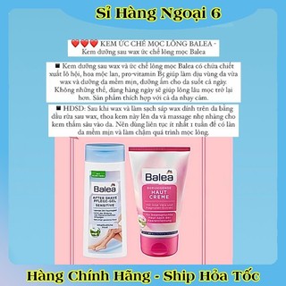 [ Hàng Đức ] Kem dưỡng sau wax,cạo lông Balea hàng nội địa Đức