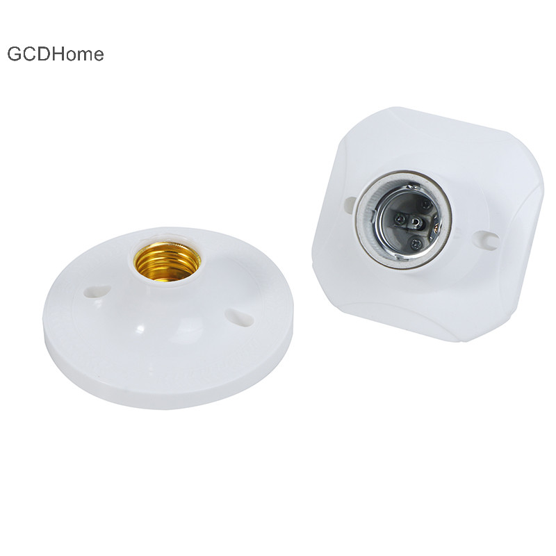 Gcdhome E27 LED Bóng Đèn Giá Đỡ Vòng Ổ Cắm Đế Treo Đèn Ổ Cắm Đế Công Nghiệp Trần Đèn Tường Đế Giá Đỡ HOT