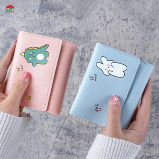 Ví nữ ngắn ba lần Ví thiết kế nhỏ gọn và nhẹ