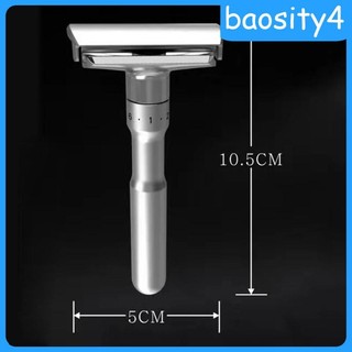 Đầu kim loại hợp kim kẽm hai cạnh cổ điển dành cho nam để cạo lông 5