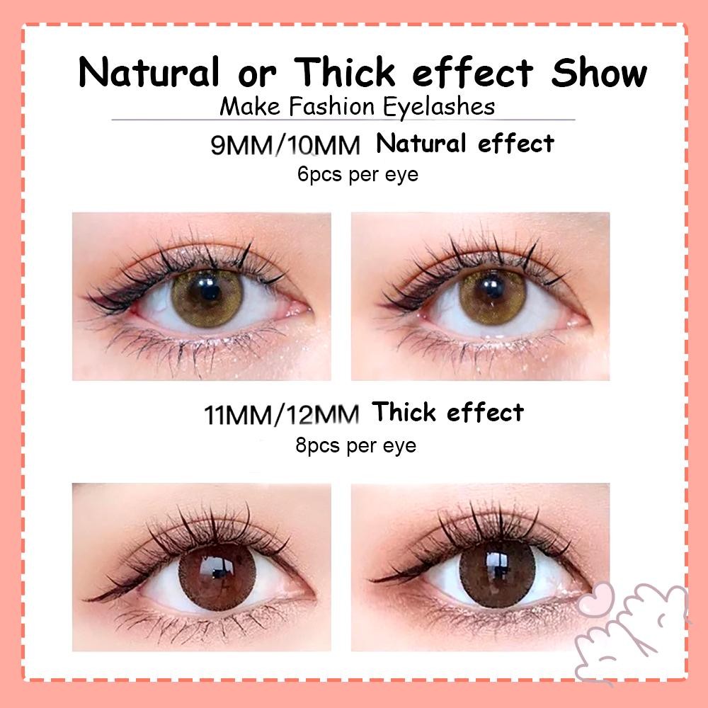 IOIIK Lông mi giả Camellia Volume Lash Extensions Fairy Kéo dài Lông mi xoăn Wispy
