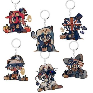 [Mặt Dây chuyền] Countryhumans trái cây đất nước được thiết kế xung quanh Chi Wuchang móc khóa túi Mặt dây chuyền bằng sứ Nga, Mỹ, Pháp, Anh và Đức R0PQ