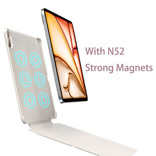 Vỏ Folio Có Thể Gập Lại Cho IPad 7 8 9 Air4 Air5 Air6 Air 11 13 M2 10.9 "Pro11 Pro12,9 2018 2020 2021 2022 Pro M4 11 13 2024 Vỏ Da Siêu Mỏng