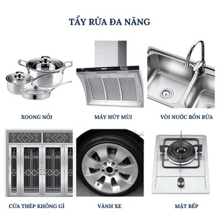 Kem tẩy xoong nồi, tẩy cặn canxi, dầu mỡ đa năng #A57
