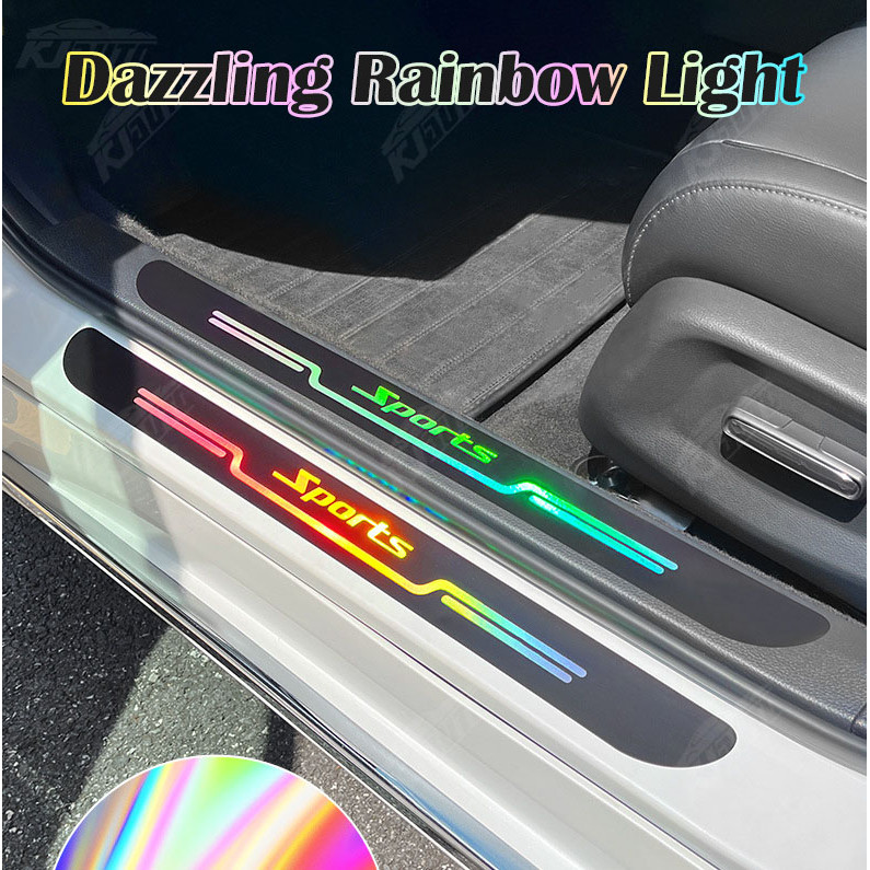 Hyundai Creta 2024 Xe Mới Laser Sill Miếng Dán Cửa Xe Ngưỡng Dải Chống Trầy Xước Chống Nước Cầu Vồng Bảo Vệ Cửa Xe Ô Tô