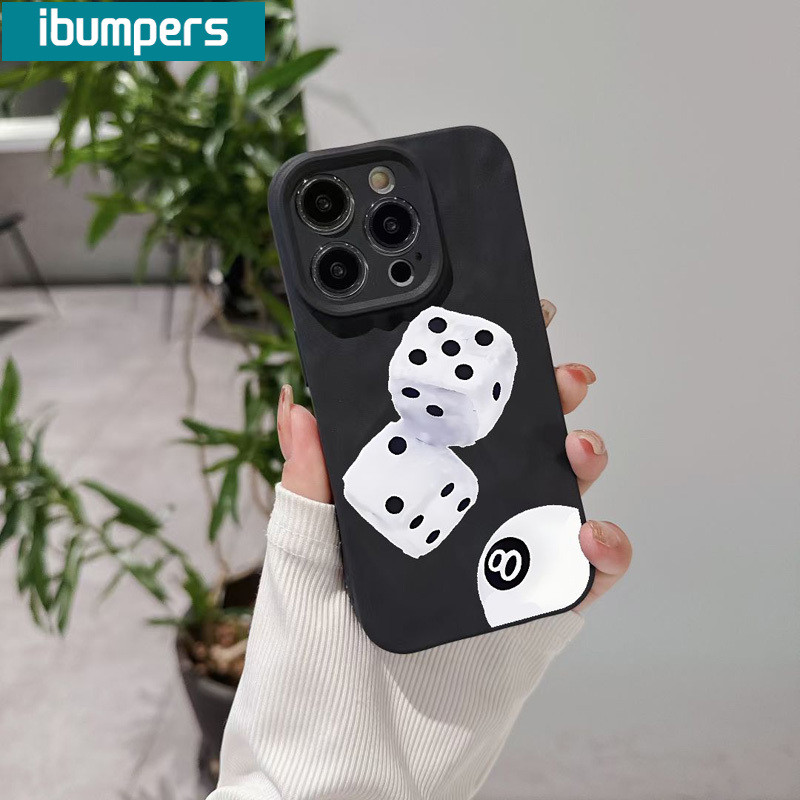 ibumpers Ốp Lưng iPhone Xinh Cao Cấp STUSSY Hình Xúc Xắc In Hình Ốp Điện Thoại nhám Dày Dặn Silicon Mềm Chống Sốc Chống Bẩn Cho Iphone 16 15 14 12 13 11 Pro Max IP 7 8 Plus Iphon X XS XR