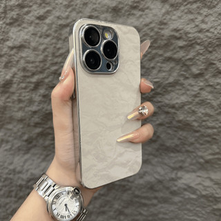 Ốp điện thoại flannel gradient mạ điện sang trọng cho iPhone15 14 13 12 Pro Max Vỏ máy ảnh chống sốc đi kèm bảo vệ màng ống kính chống lại ốp lưng cứng