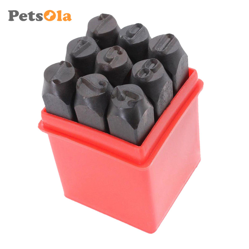 Bộ tem chữ cái và số Bộ dụng cụ kim loại bằng thép đục lỗ, được làm bằng thép carbon và chắc chắn