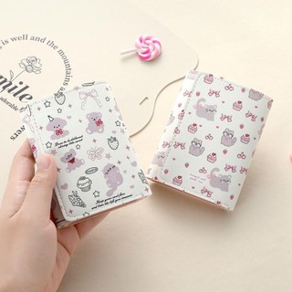Ví ngắn LEAFYHOME, Ví đựng tiền xu bằng da PU hoạt hình, Quà tặng túi đựng tiền Kitty Bowknot