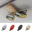 Kẹp kính che nắng ROLY, Kẹp móc treo kính mắt ô tô đàn hồi chống trầy xước, Giá đỡ kính mắt ô tô bằng da PU đa năng Phụ kiện nội thất ô tô