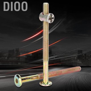 Dioo Đồ Nội Thất Bu Lông 10 Chiếc Thép Carbon Ốc Vít Với ​​Nòng Hạt Chốt Đai Ốc Kết Nối Nhanh Cho Cũi Giường Cũi Và Ghế