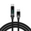 Cáp sạc WU USB C sang USB C 240W PD Hiển thị Dây đồng bộ dữ liệu sạc nhanh cho điện thoại 15 điện thoại thông minh Máy tính bảng Máy tính xách tay
