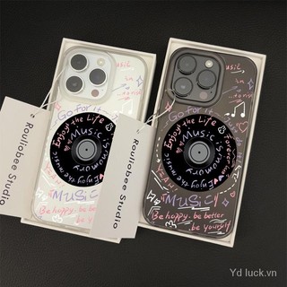 Ốp điện thoại di động graffiti toàn màn hình hợp thời trang ghi âm tiếng Anh mờ dùng cho iPhone 11 11promax 12promax 12 13 14 15 promax 16promax 16 14plus 15plus 13pro vỏ bảo vệ linh hoạt chống rơi