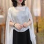 DUSKGLOW Cape Dạ Hội Cho Nữ, Made from Voan Màu Trơn, Phù Hợp Mặc Đi Tiệc
