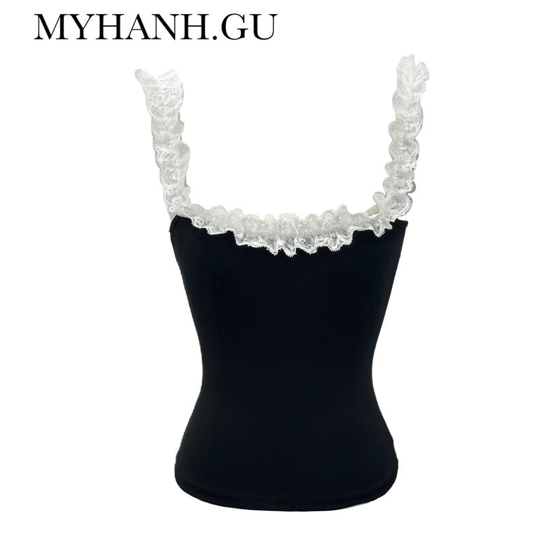 Áo 2 dây ren mặc được 2 kiểu siêu cưng (0A13)- MYHANH.GU