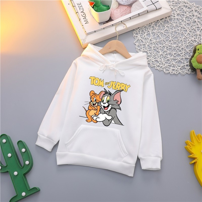 Trẻ Em Của Tom Và Jerry Áo Dài Tay Áo Phim Hoạt Hình In Áo Len Hàng Đầu Cho Bé Trai Và Cô Gái Ấm Cúng Và Vui Vẻ