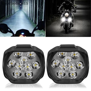 Đèn Pha Xe Máy 9 LED 6W DC12V Điểm Siêu Sáng Trắng Đèn Làm Việc Xe Đạp BVAH
