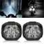 Đèn Pha Xe Máy 9 LED 6W DC12V Điểm Siêu Sáng Trắng Đèn Làm Việc Xe Đạp BVAH