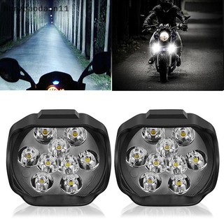 [Bbnzdd] Đèn Pha Xe Máy 9 LED 6W DC12V Điểm Siêu Sáng Trắng Đèn Làm Việc Xe Đạp BVAH